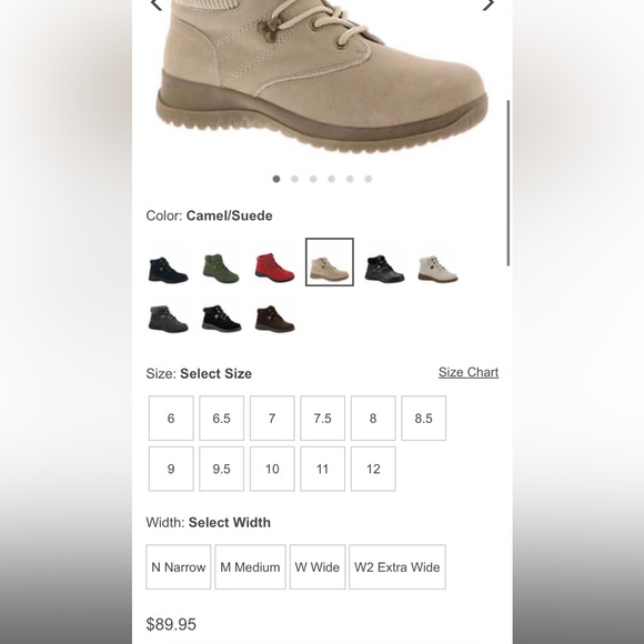 Wanderlust Boston Suede Tan Boots, Size W 8.5. - Picture 4 of 4